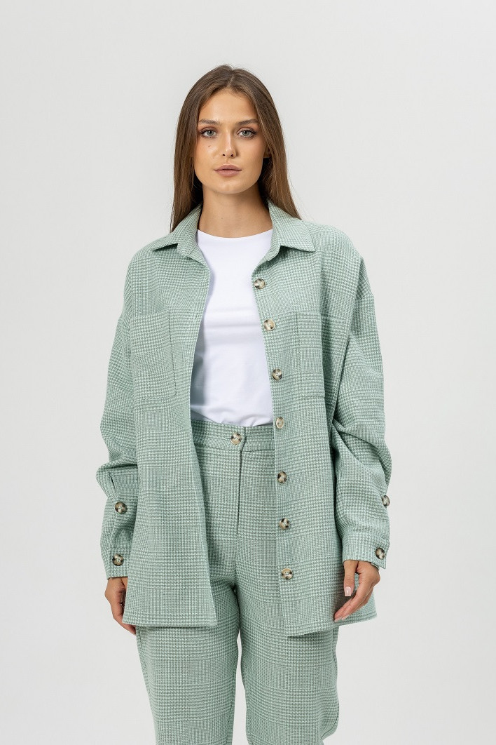 Рубашка ATELERO 1091 бирюзовый - фото 1